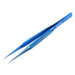 RELIFE RT-15C Precision Titanium Alloy Bending Tweezers Blue