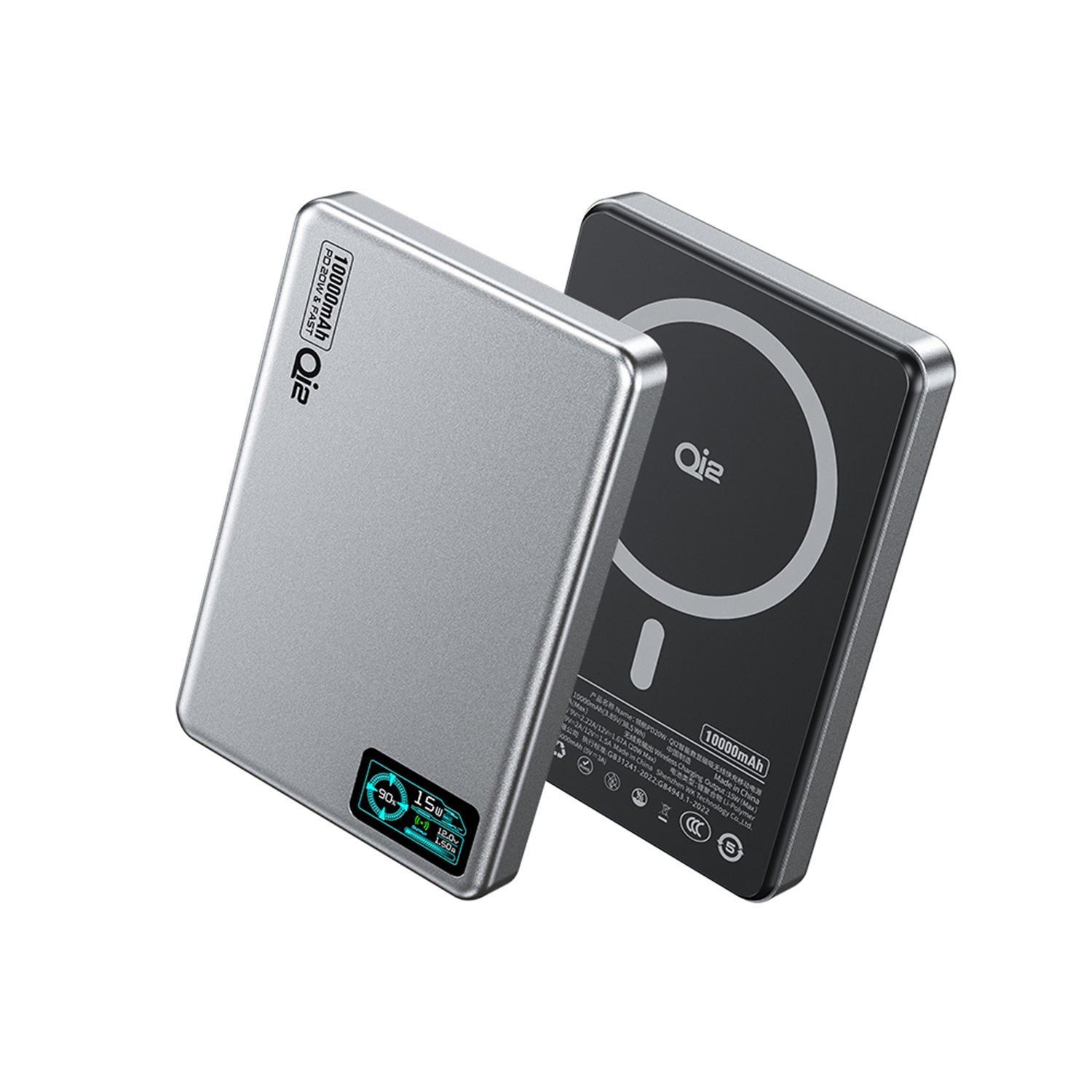 70020241115145205.jpg WEKOME WP-83 Qi2 10000mAh Smart Digital Display Magnetic Wireless Fast Charging Power Bank Ochre CE/ROHS Certified - Image 1
