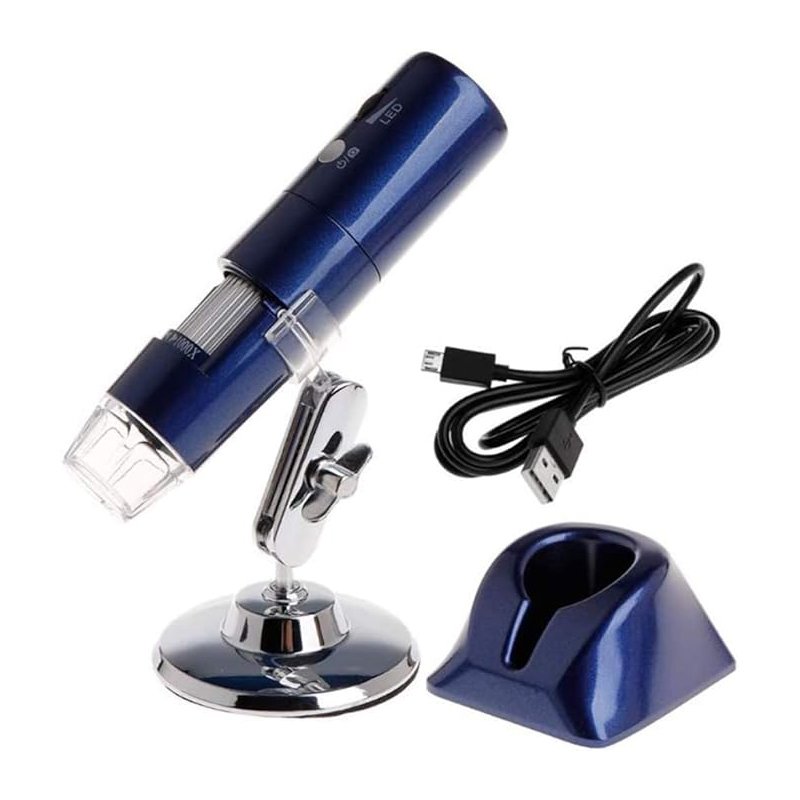 73520250222180701.jpg 50X-1000X Wireless Digital Microscope with Base for Android/IOS/PC/Mac Blue - Image 1