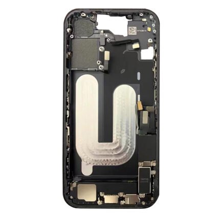 Middle Frame Assembly with Side Buttons + SIM Card Tray for iPhone 16 Plus European Version White OEM