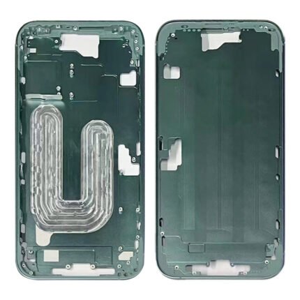 Middle Frame with Side Buttons + SIM Card Tray for iPhone 16 European Version Teal Ori R