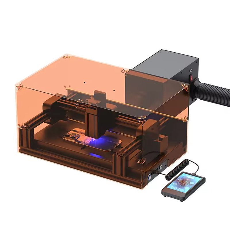 76820250423130926.jpg Xwitzeal V3 Phone Back Cover Glass Removal Laser Machine with Smoking Machine & Full Set Metal Molds for iPhone 8-16 Series 110V-220V US Plug - Image 1