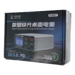 QIANLI MEGA-IDEA PQ687 87W Type-C*2+USB*4 Fast Charging Digital Display Desktop Power Supply for Phone/iPad 100-240V EU Adapter - Image 2