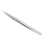 AAA-12K Straight Pointed Tip Thickening with Hole Heat Dissipation Anti-slip Tweezers