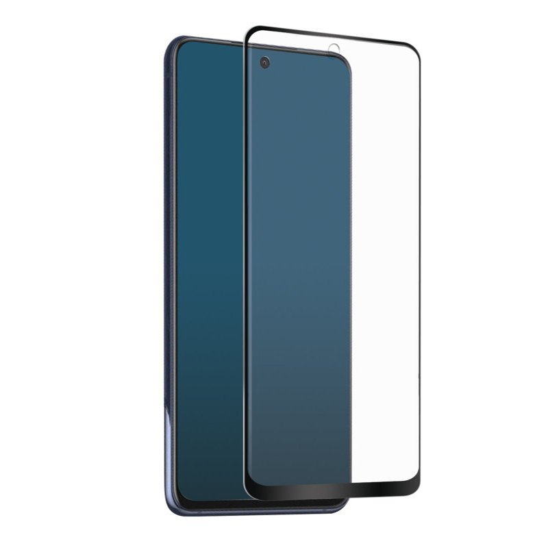 84920210611095211.jpg Silk Screen Full Screen Tempered Glass Screen Protector for Samsung Galaxy S21 FE 5G G990 Black - Image 1
