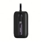 JOYROOM JR-L012 10000mAh 22.5W Colorful Series Digital Display mini Power Bank Black with Dual Cables