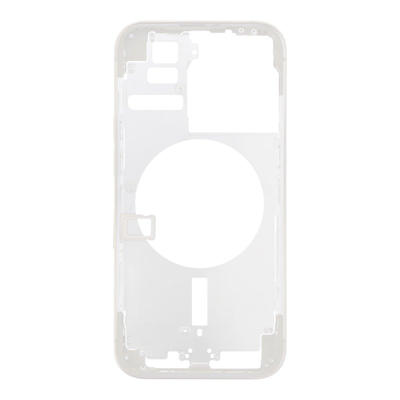 85920250626091816.jpg Middle Frame with Side Key+Side Rails+Card Tray+Speaker Anti-Dust Mesh for iPhone 14 Pro A2890/A2889/A2892/A2891 European Version Silver OEM - Image 1