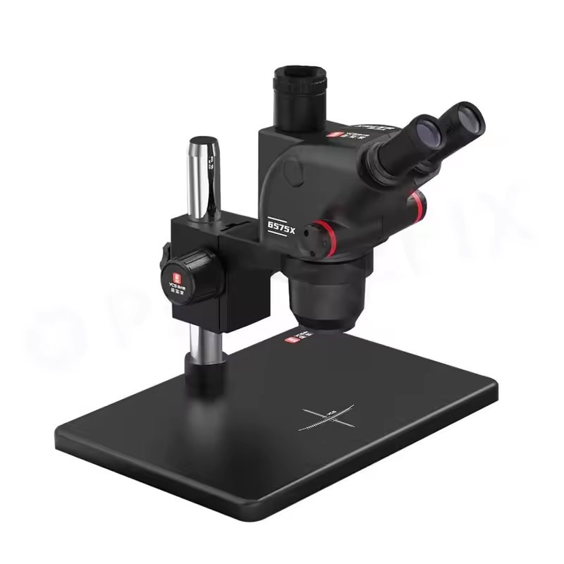 86120250527095327.jpg YCS 6575X 6.5-75X Continuous Zoom Trinocular Microscope with Large Base - Image 1