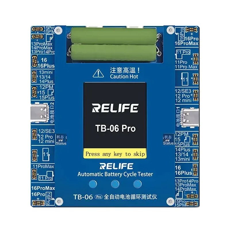 88620250310135320.jpg RELIFE TB-06 Pro Dual-Channel Fully Automatic Battery Cycle Tester for iPhone 11-16Pro Max EU Plug - Image 1