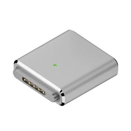 100W Type-C to Magsafe3 Led Indicator Magnetic Fast Charging Adapter For MacBook Air/Pro Silver