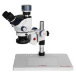 Kaisi TX-350E Ver1.3 7X-50X Zoom Trinocular Stereo Microscope with Big Base & 4K Camera