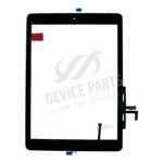 Touch Screen + Touch Screen Adhesive with Fingerprint Sensor Flex Cable for iPad 9.7 2017(iPad 5th) Black OEM