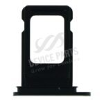 SIM Card Tray With Waterproof Rubber Ring for iPhone XR Dual Card Version Black Ori