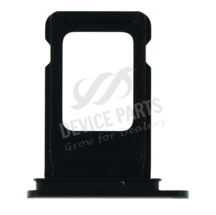 SIM Card Tray With Waterproof Rubber Ring for iPhone XR Dual Card Version Black Ori