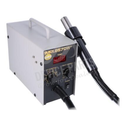 Quick 857DW+ Single LED Display Lead Free Hot Air Gun EU Plug with 4 Nozzles 220V EU Adapter