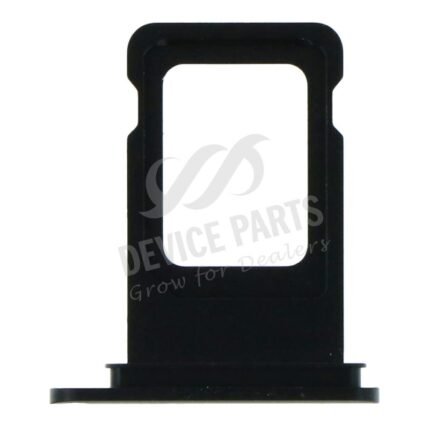 SIM Card Tray with Waterproof Rubber Ring for iPhone 11 Single Card Version Black Ori