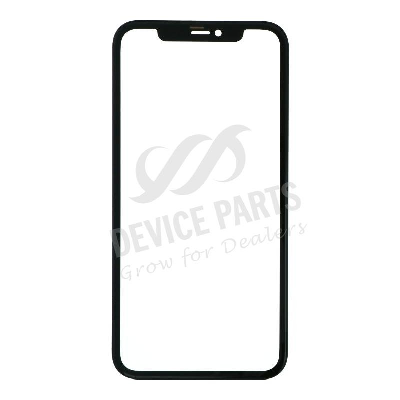 as056707_2104276396_1.jpg Glass Lens With Frame&OCA for iPhone 11 Black OEM - Image 1