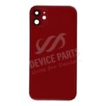 Middle Frame + Battery Door + Back Camera Lens and Bezel + Side Buttons + SIM Card Tray with Speaker Anti-Dust Mesh+Mic Anti-Dust Mesh+Eject Pin for iPhone 11 USA Version Red OEM