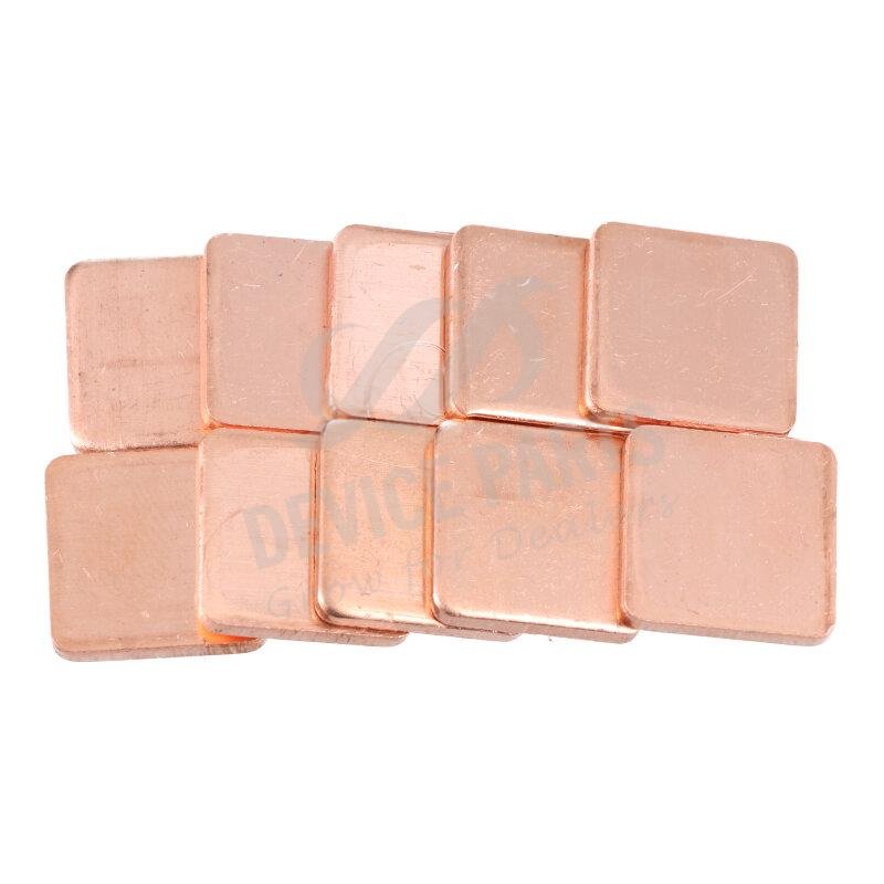 as058608_2104287444_1.jpg 15*15*2mm Copper Slice Radiator for Phone Repair Chip 10pcs in one set - Image 1