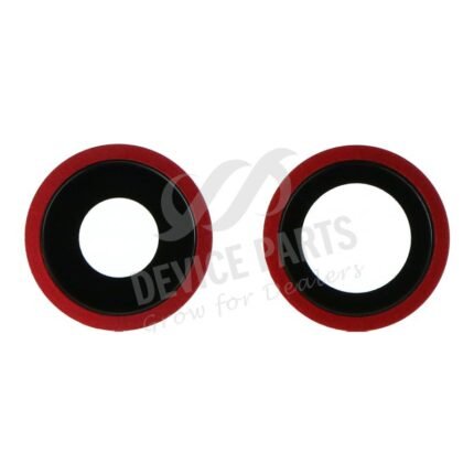 Back Camera Lens and Bezel for iPhone 11 Red Ori 2pcs in one set