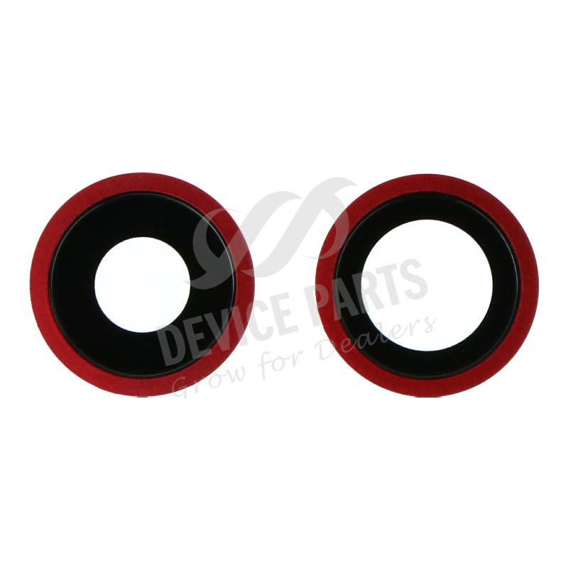 as059302_2104271870_1.jpg Back Camera Lens and Bezel for iPhone 11 Red Ori 2pcs in one set - Image 1