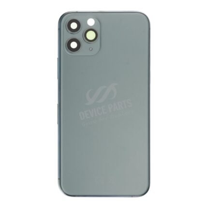 Middle Frame + Battery Door + Back Camera Lens and Bezel + Side Buttons + SIM Card Tray with Speaker Anti-Dust Mesh+Mic Anti-Dust Mesh+Eject Pin for iPhone 11 Pro European Version Green OEM