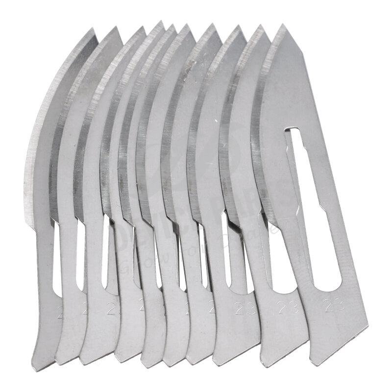 as063314_2104282017_1.jpg 10Pcs No.23 Stainless Steel Non-sterile Surgical Blade Tools for Phone Repair Industrial Use Blade - Image 1