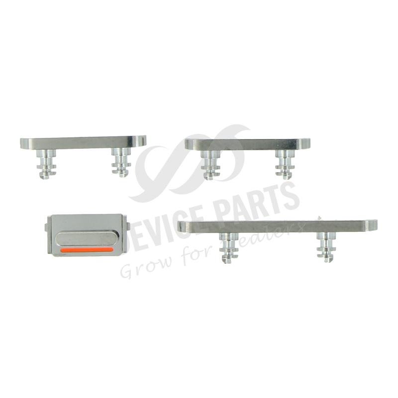 as064273_2104279029_1.jpg Power Volume Mute Buttons Keys Side Buttons for iPhone 12 Pro/12 Pro Max Silver Ori - Image 1