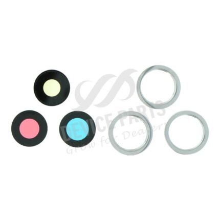 Back Camera Lens and Bezel for iPhone 12 Pro Silver Ori 6pcs in one set
