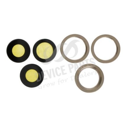 Back Camera Lens and Bezel for iPhone 12 Pro Gold Ori 6pcs in one set