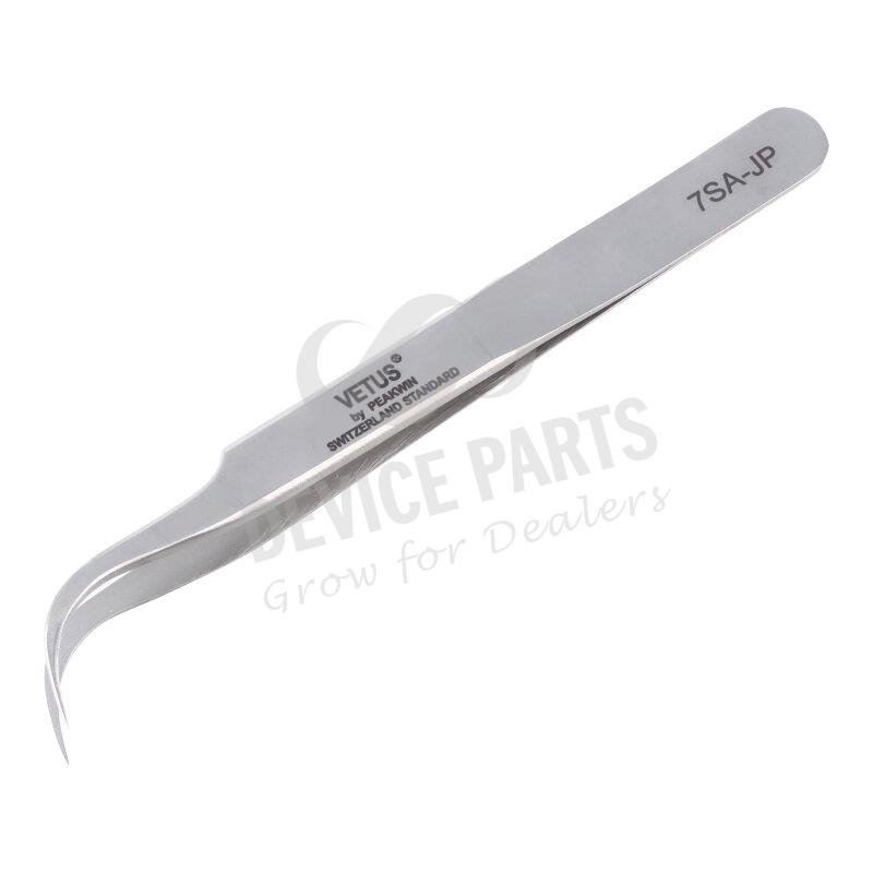 as067743_2104287860_1.jpg VETUS 7SA-JP Curved Head Hyperfine High-Precision Non-Magnetic Tweezers - Image 1
