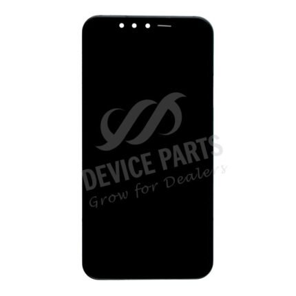 Screen Replacement With Frame for LG G8s ThinQ Black Ori(Third Party Glued)