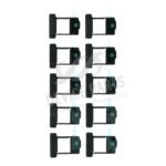 Battery Door Microphone Anti-dust Mesh with Frame for iPhone XR White Ori 10pcs in one set - Image 2