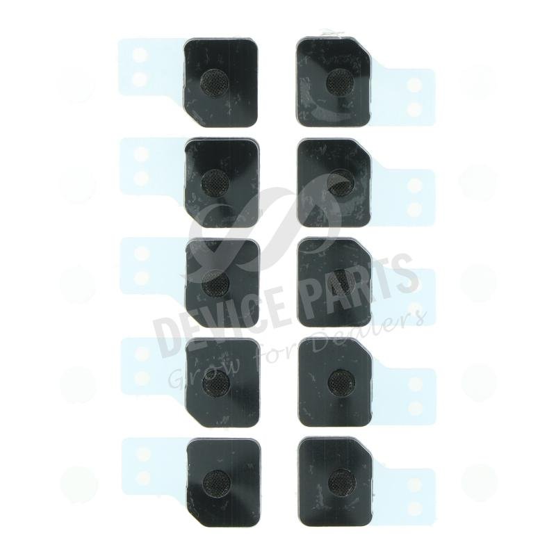 as068354_2104275148_1.jpg Battery Door Microphone Anti-dust Mesh with Frame for iPhone 11 Pro/11 Pro Max Black Ori 10pcs in one set - Image 1