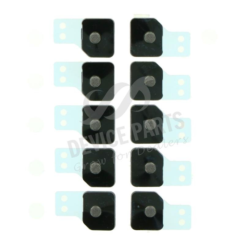 as068355_2104279862_1.jpg Battery Door Microphone Anti-dust Mesh with Frame for iPhone 11 Pro/11 Pro Max White Ori 10pcs in one set - Image 1