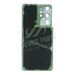 Battery Door + Battery Door Adhesive + Back Camera Lens and Bezel for Samsung Galaxy S21 Ultra 5G Silver Ori - Image 2