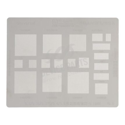 Amaoe 0.3/0.35/0.4/0.5/Parallel/45 Degree Hole Multi Function Universal BGA Reballing Stencil