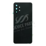 Battery Door + Battery Door Adhesive + Back Camera Lens and Bezel for Samsung Galaxy A32 5G Black Ori
