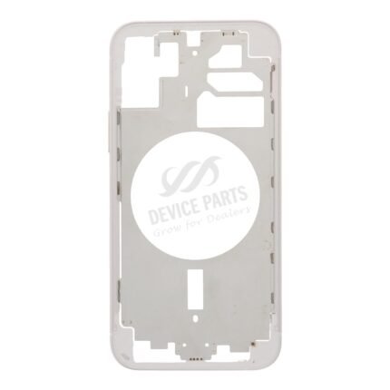 Middle Frame with Side Buttons + SIM Card Tray for iPhone 12 USA Version White OEM