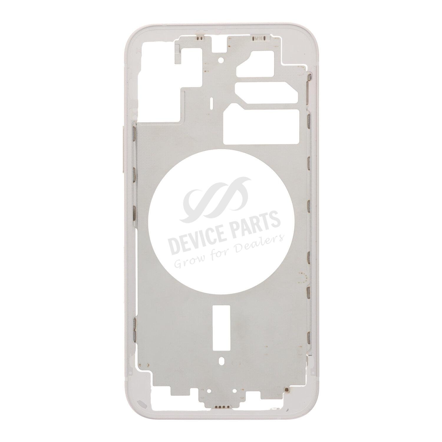 as069028_2404039637_1.jpg Middle Frame with Side Buttons + SIM Card Tray for iPhone 12 USA Version White OEM - Image 1