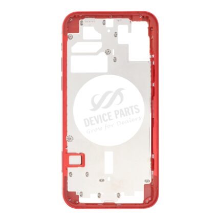 Middle Frame with Side Buttons + SIM Card Tray for iPhone 12 USA Version Red OEM