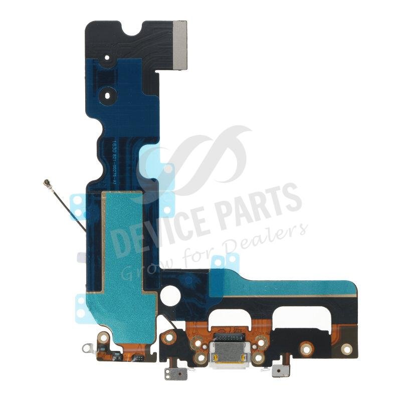 as069650_2104274991_1.jpg Charging Port Flex Cable for iPhone 7 Plus White without Logo OEM - Image 1