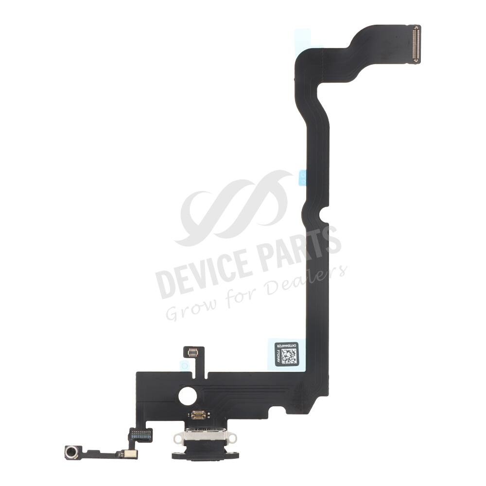 as069668_2504142115_1.jpg Charging Port Flex Cable for iPhone XS Max Black without Logo OEM - Image 1