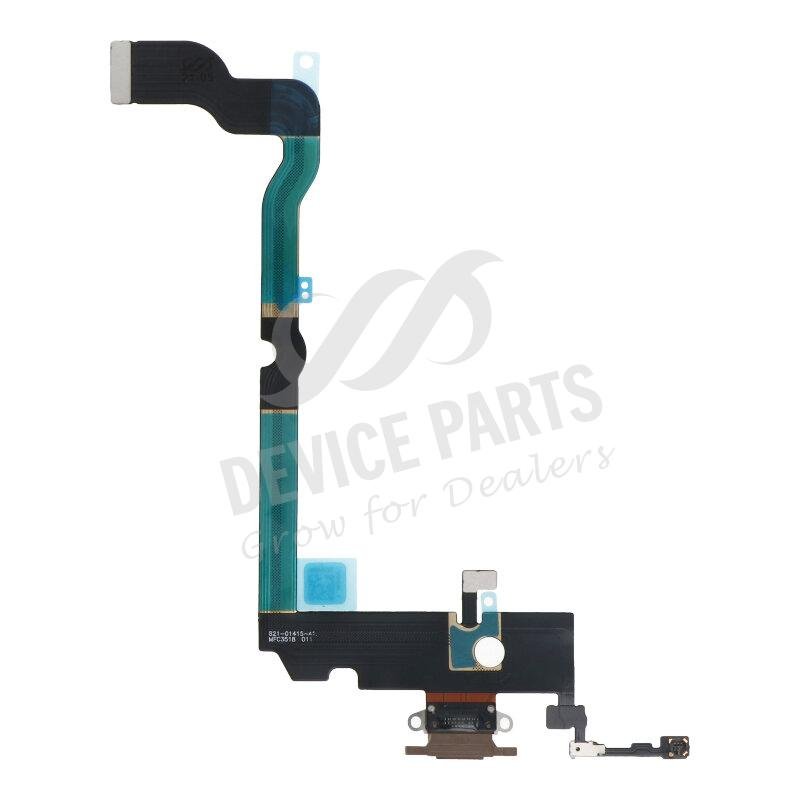 as069670_2105199559_1.jpg Charging Port Flex Cable for iPhone XS Max Gold without Logo OEM - Image 1