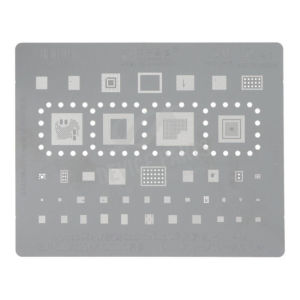 as069854_2407196365_1.jpg Amaoe SAM:10 Rework Repair BGA Reballing Stencil for Samsung - Image 1