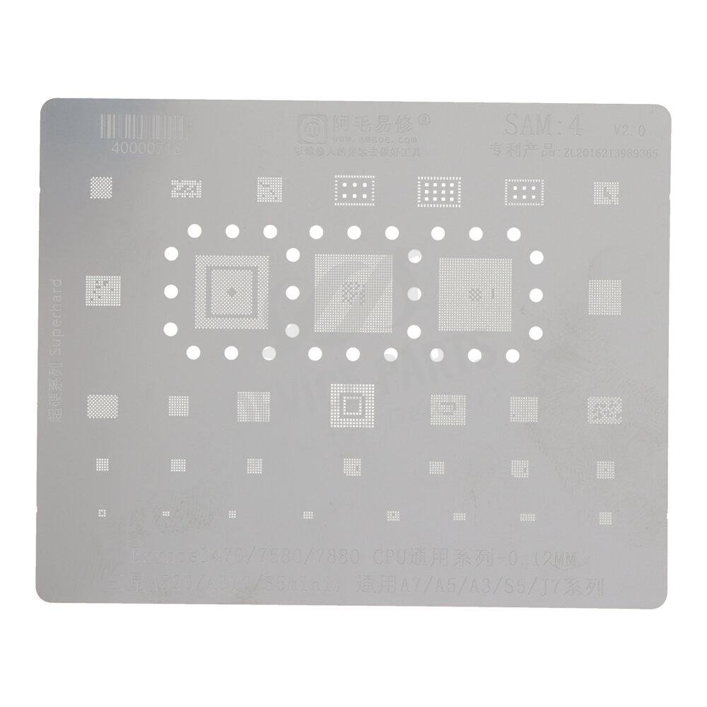 as069856_2407194623_1.jpg Amaoe SAM:4 CPU Rework Repair BGA Reballing Stencil for Samsung - Image 1