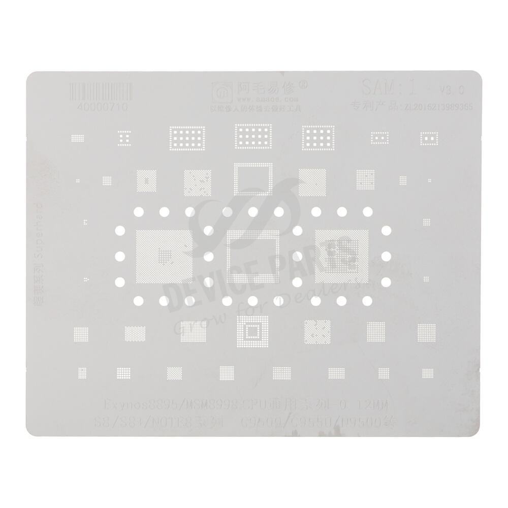as069858_2502255069_1.jpg Amaoe SAM:1 CPU Rework Repair BGA Reballing Stencil for Samsung - Image 1