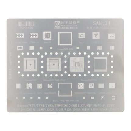 Amaoe SAM:14 CPU Rework Repair BGA Reballing Stencil for Samsung
