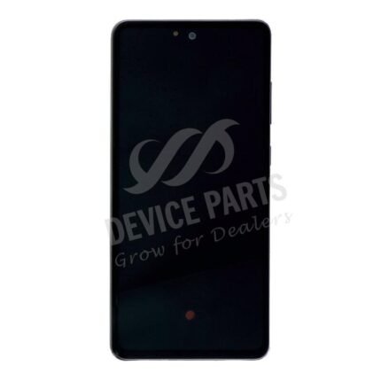 Screen Replacement With Frame for Samsung Galaxy A72/A72 5G Black Ori(Third Party Glued)