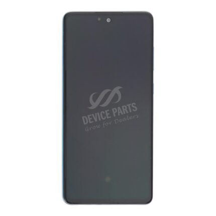 Screen Replacement With Frame for Samsung Galaxy A72/A72 5G Blue Ori(Third Party Glued)